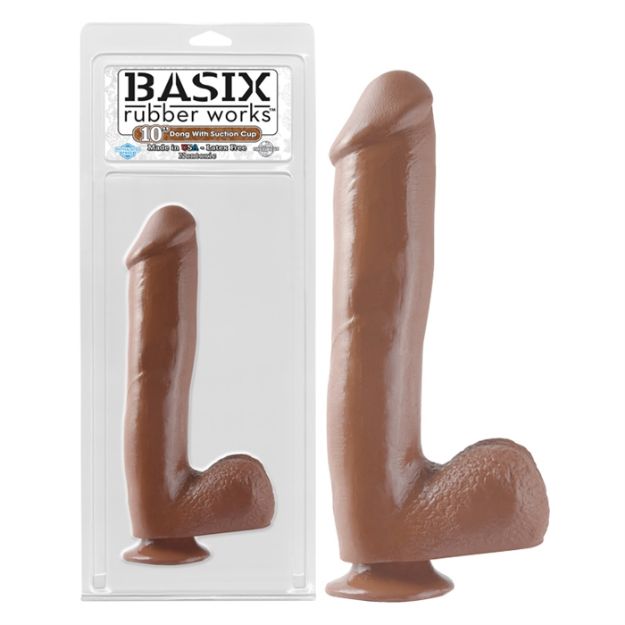 Picture of BASIX RUBBER WORKS - 10'' WITH SUCTION CUP - BROWN