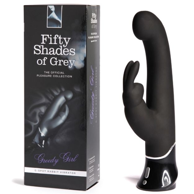 Picture of FSOG - GREEDY GIRL RECHARGEABLE GSPOT RABBIT VIBRATO