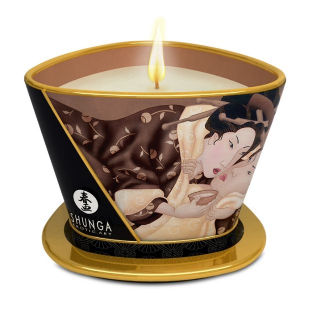 Picture of SHUNGA MASSAGE CANDLE INTOXICATING CHOCOLATE