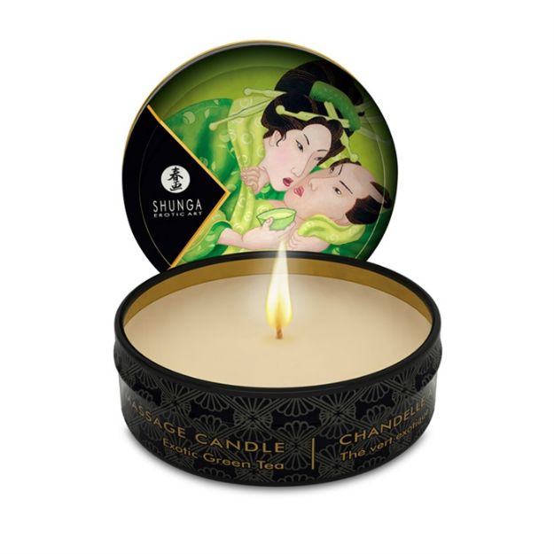 Picture of SHUNGA MINI MASSAGE CANDLE EXOTIC GREEN TEA