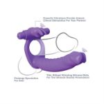 Picture of C-RINGZ SILICONE DOUBLE PENETRATOR RABBIT PURPLE