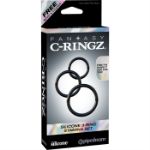 Picture of C-RINGZ SILICONE 3-RING STAMINA SET BLACK