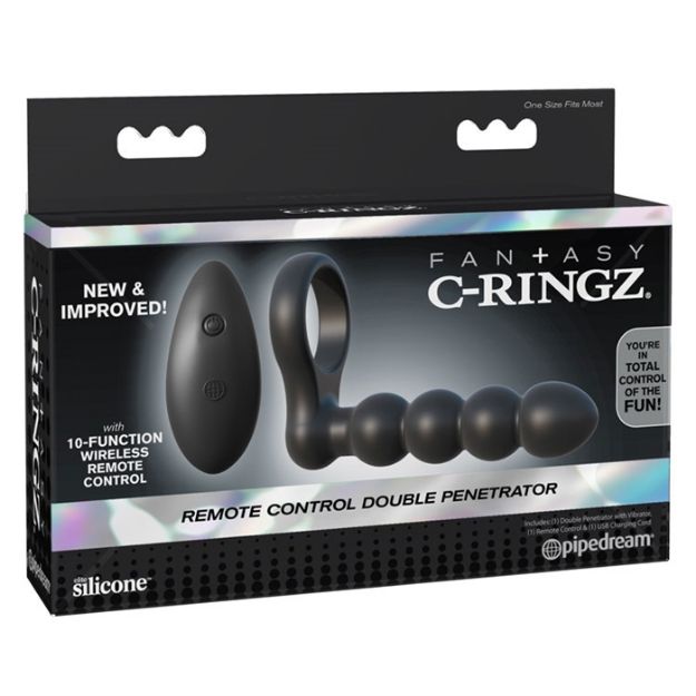 Picture of C-RINGZ REMOTE CONTROL DOUBLE PENETRATOR BLACK