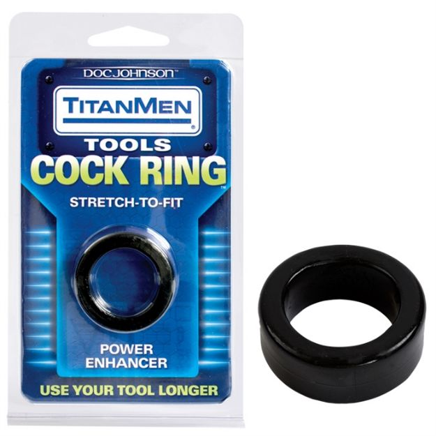 Picture of TITANMEN TOOLS COCK RING BLACK