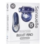 Picture of SENSUELLE REMOTE CONTROL BULLET RING BLUE