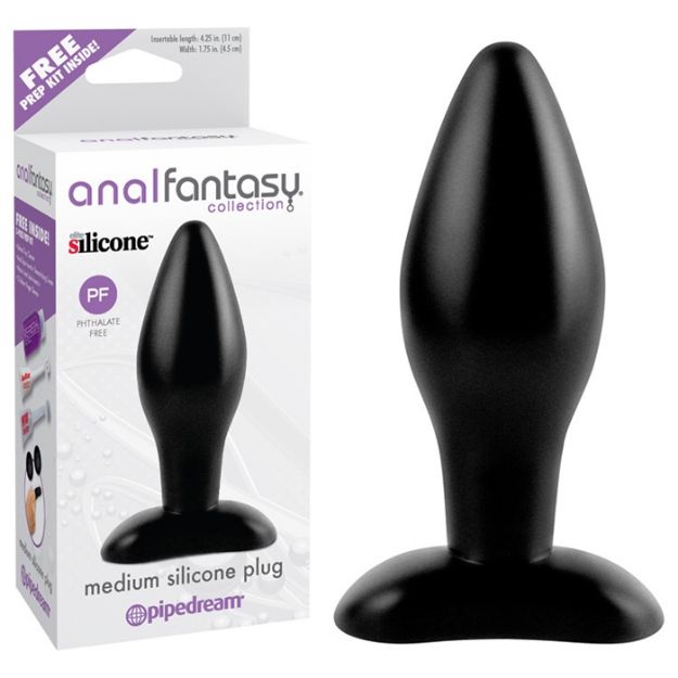 Picture of ANAL FANTASY  MEDIUM SILICONE PLUG - BLACK