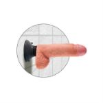 Picture of KING COCK - 7" VIBRATING COCK WITH BALLS FLESH