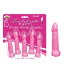 Picture of BACHELORETTE PECKER PARTY PINK CANDLES 5PK