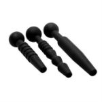 Picture of "DARK RODS 3 PIECE" SILICONE PENIS PLUG