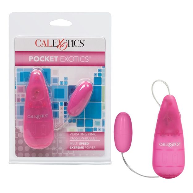 Picture of Pocket Exotics Vibrating Pink Passion Bullet - Pin