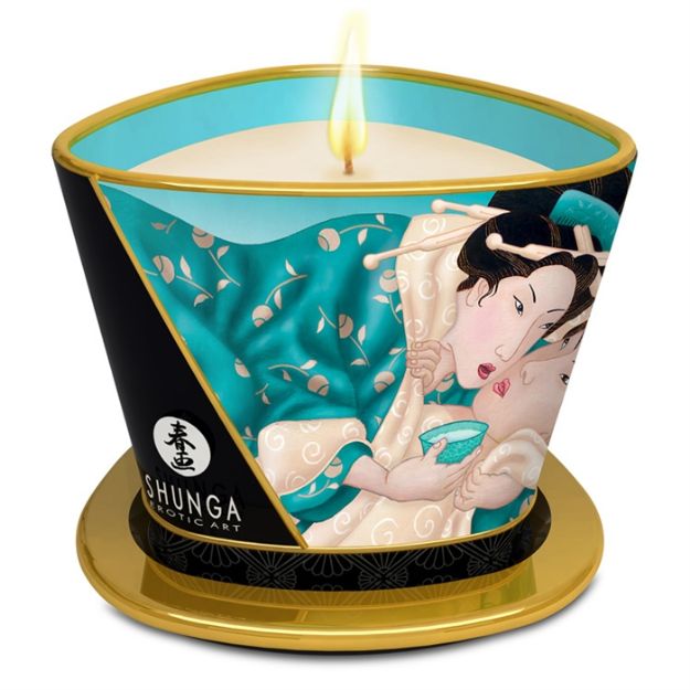 Picture of SHUNGA MASSAGE CANDLE ISLAND FLOWERS