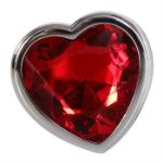 Picture of MEDIUM RED HEART GEM ANAL PLUG