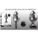 Picture of Black Gem Anal Plug Medium