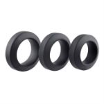 Picture of Adam's 3-piece Penis Ring Set - Silicone black