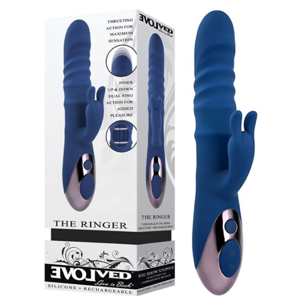 Picture of The Ringer - Silicone Rechargeable - Blue