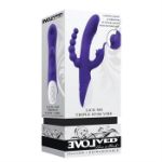 Picture of Lick Me Triple Stim Vibe - Silicone Purple