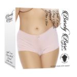 Picture of Split Lace Boy Shorts - Peach - Plus Size