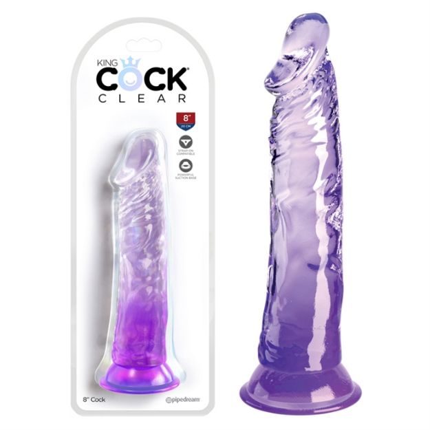 Picture of King Cock Clear 8" - Purple