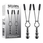 Picture of Beaded Nipple Clamps - Black Chrome