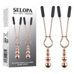 Picture of Beaded Nipple Clamps - Rose Gold