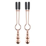 Picture of Beaded Nipple Clamps - Rose Gold